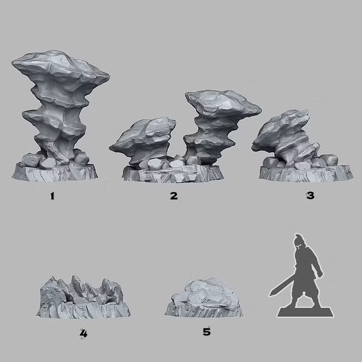 Titan Rocks — creator scale reference; reference figure not included