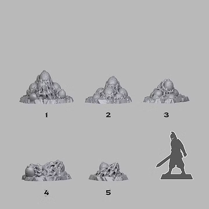 Alien Slime Eggs — creator scale reference; reference figure not included