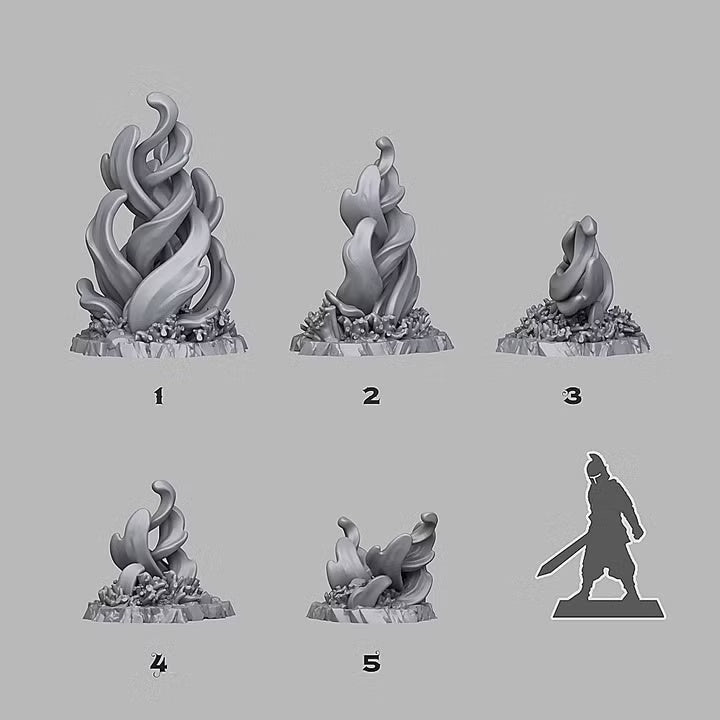 Fire Algae — creator scale reference; reference figure not included
